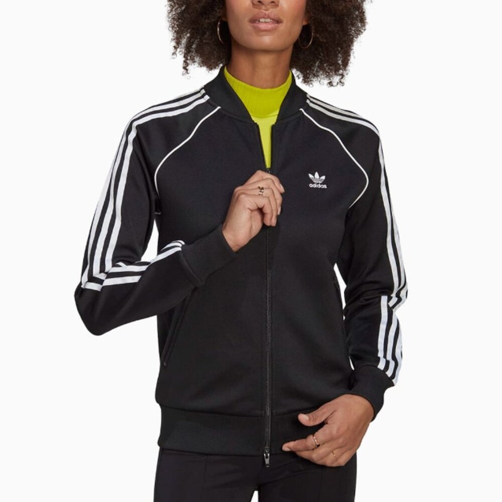 Adidas Women's Primeblue SST Track Jacket #GD2374 Black Size S - Picture 6 of 10